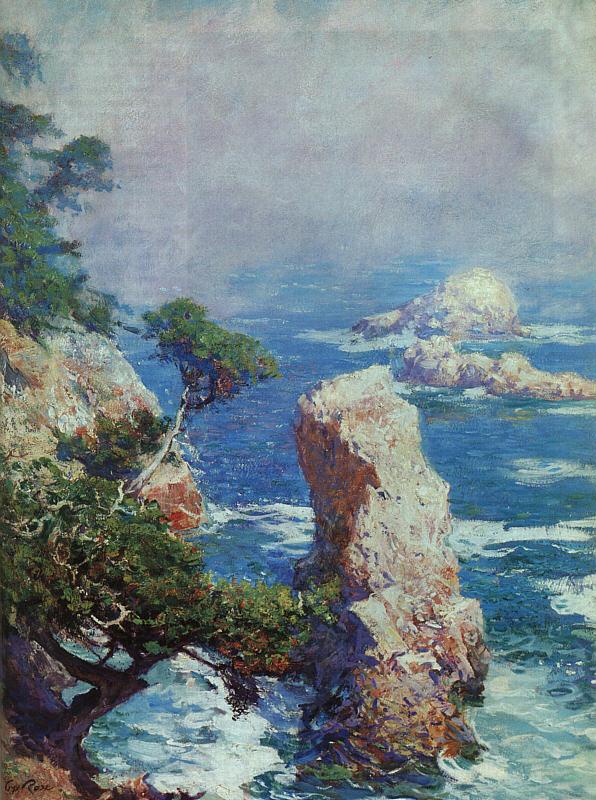 Guy Rose Mist Over Point Lobos Spain oil painting art